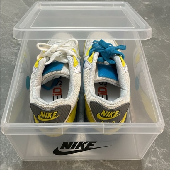 Nike Air Max White and Yellow Athletic Shoes size 6 woman - Picture 4 of 11